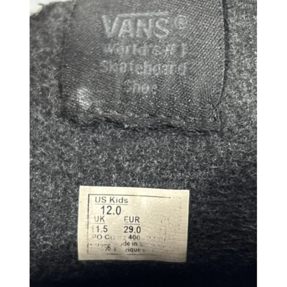 Vans Kids Sk8-Hi MTE Black Leather High Top Winter Skate Sneaker Boots Size 12